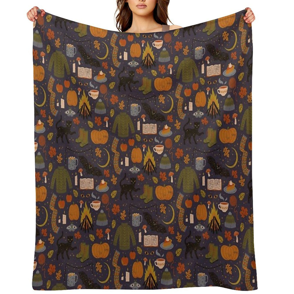 Autumn Nights Comfort Throw Blanket