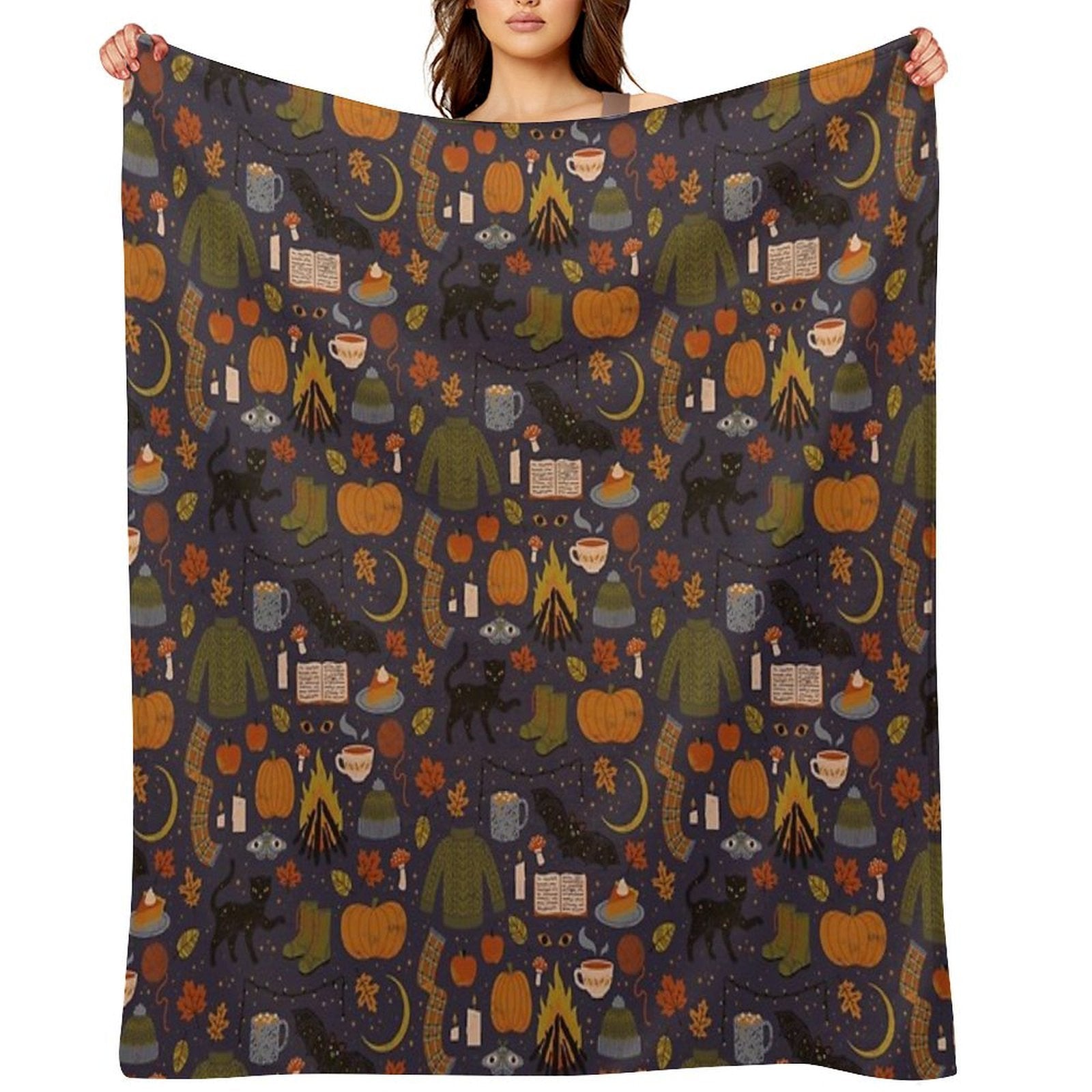 Autumn Nights Comfort Throw Blanket