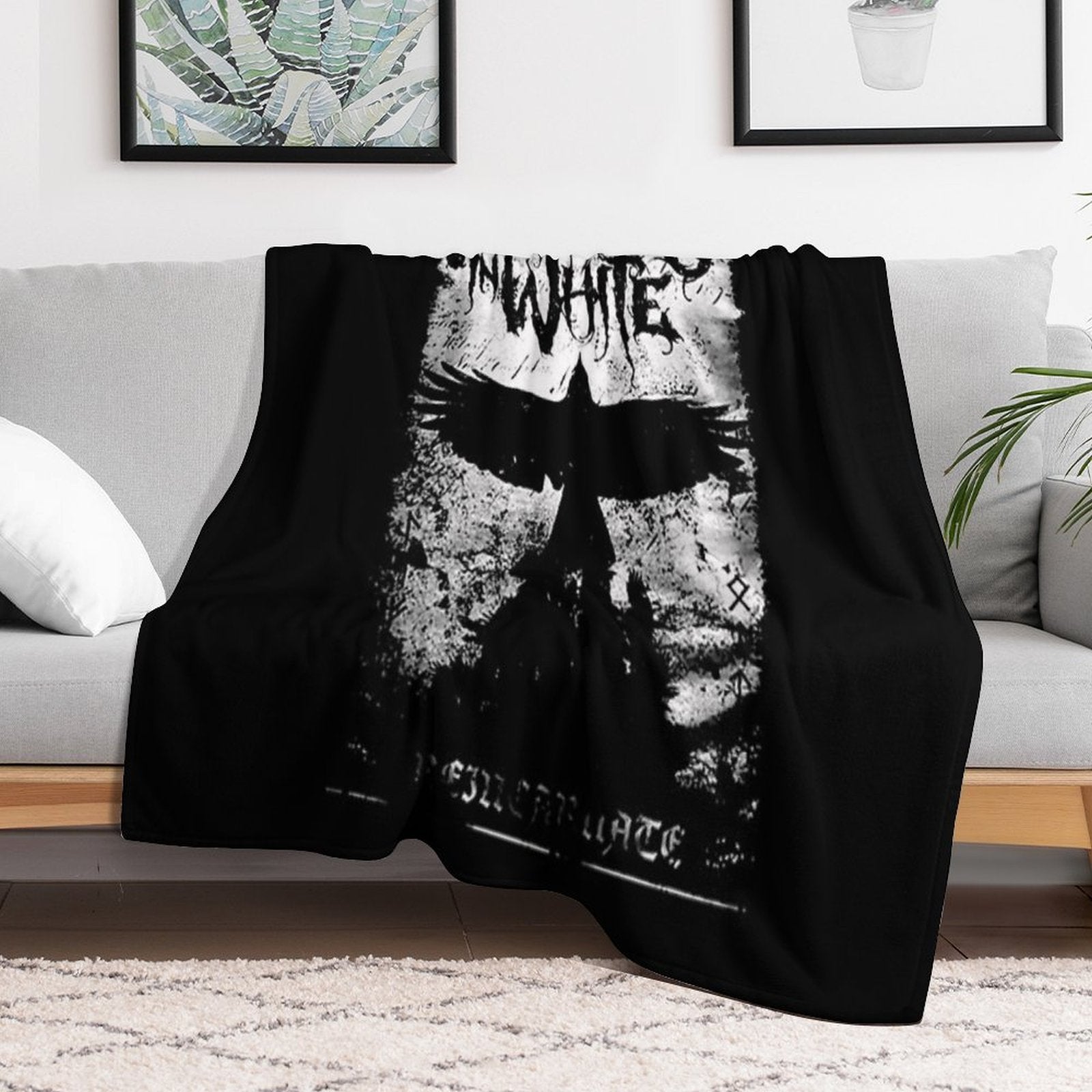 Motionless in White Vintage Travel-friendly Throw Blanket