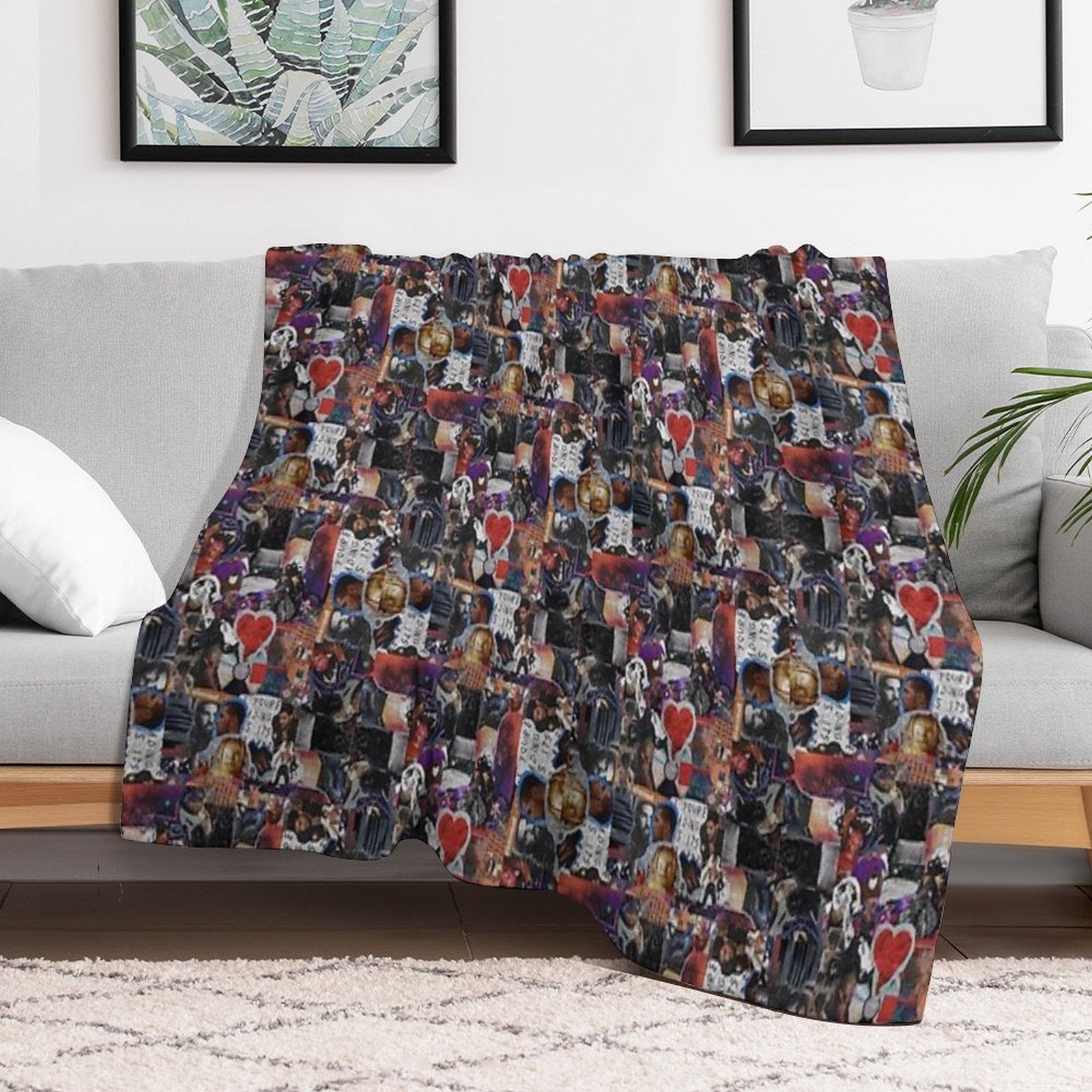 Fashion Artwork Album Compact Throw Blanket