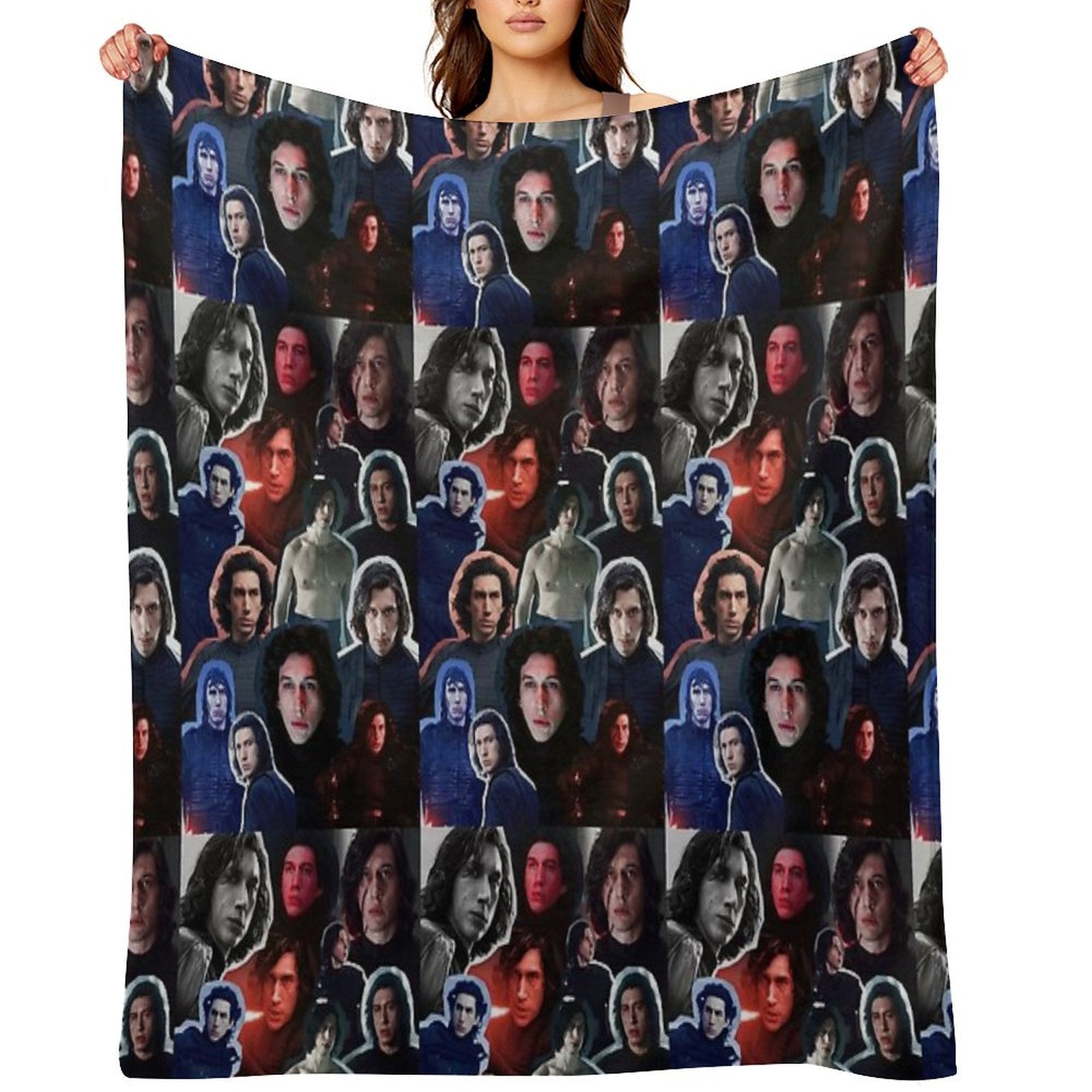 Adam Driver As BenKylo Collage Edit Anti-pilling Throw Blanket