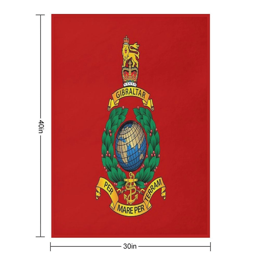 ROYAL MARINES Travel-friendly Throw Blanket