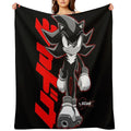 Sonic X - Shadow's Path - Vintage Shirt Remake Lightweight Throw Blanket