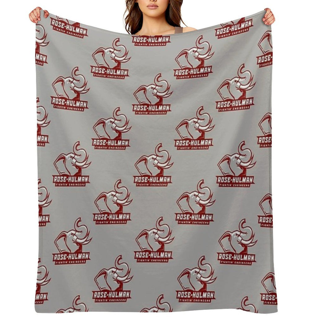 Engineers (Rose Hulman Fightin) Travel-friendly Throw Blanket