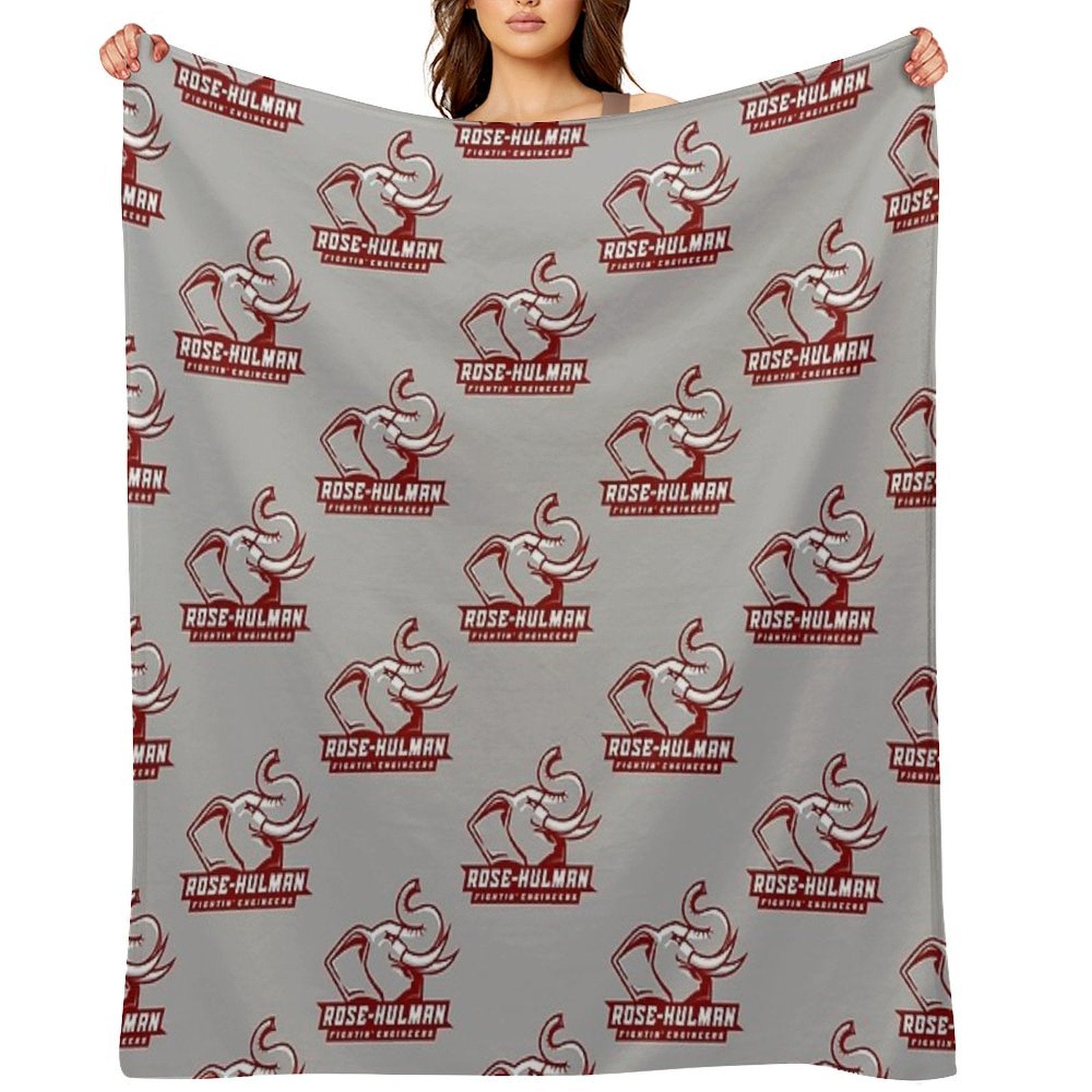 Engineers (Rose Hulman Fightin) Travel-friendly Throw Blanket