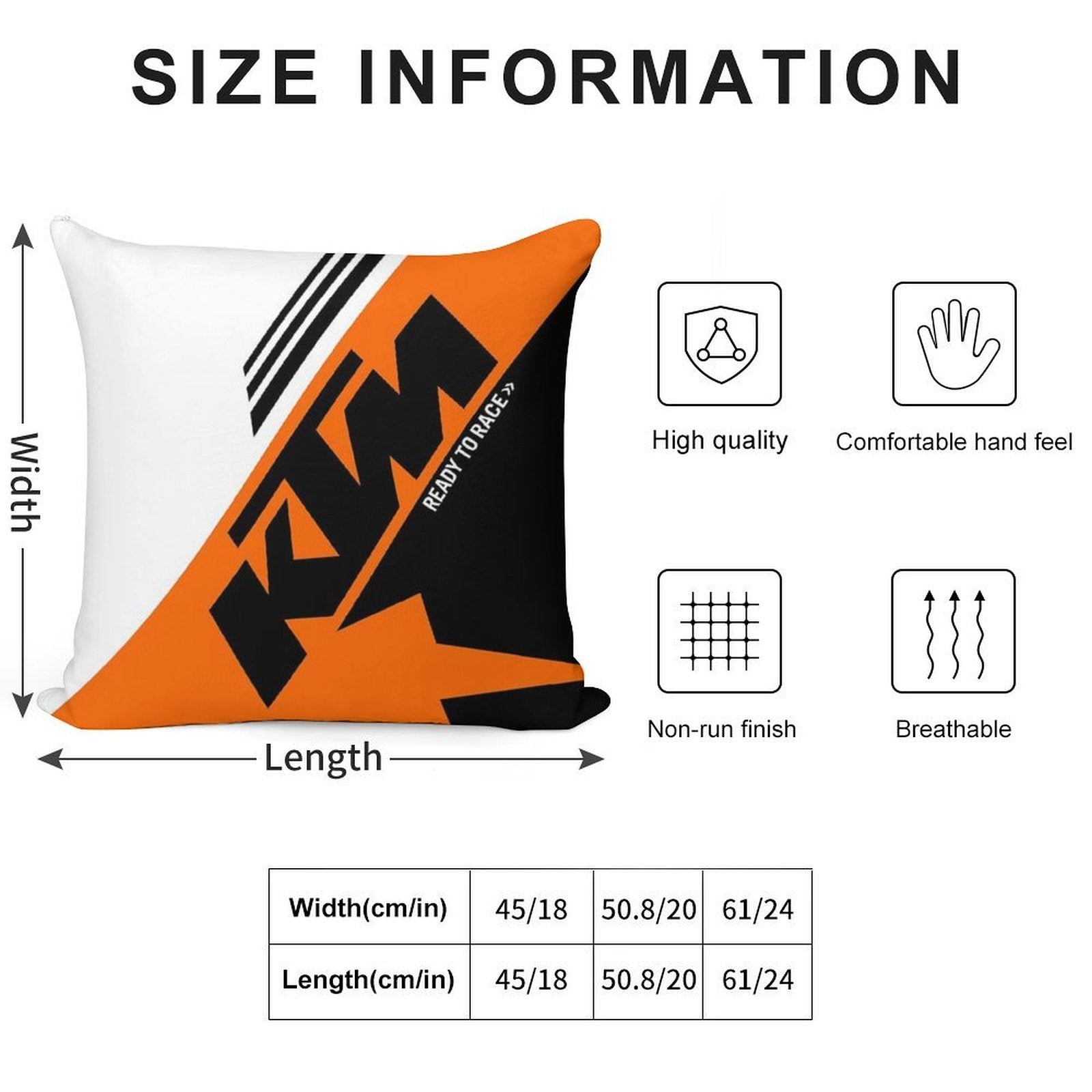 KTM Super Soft Gift Ready Throw Pillow