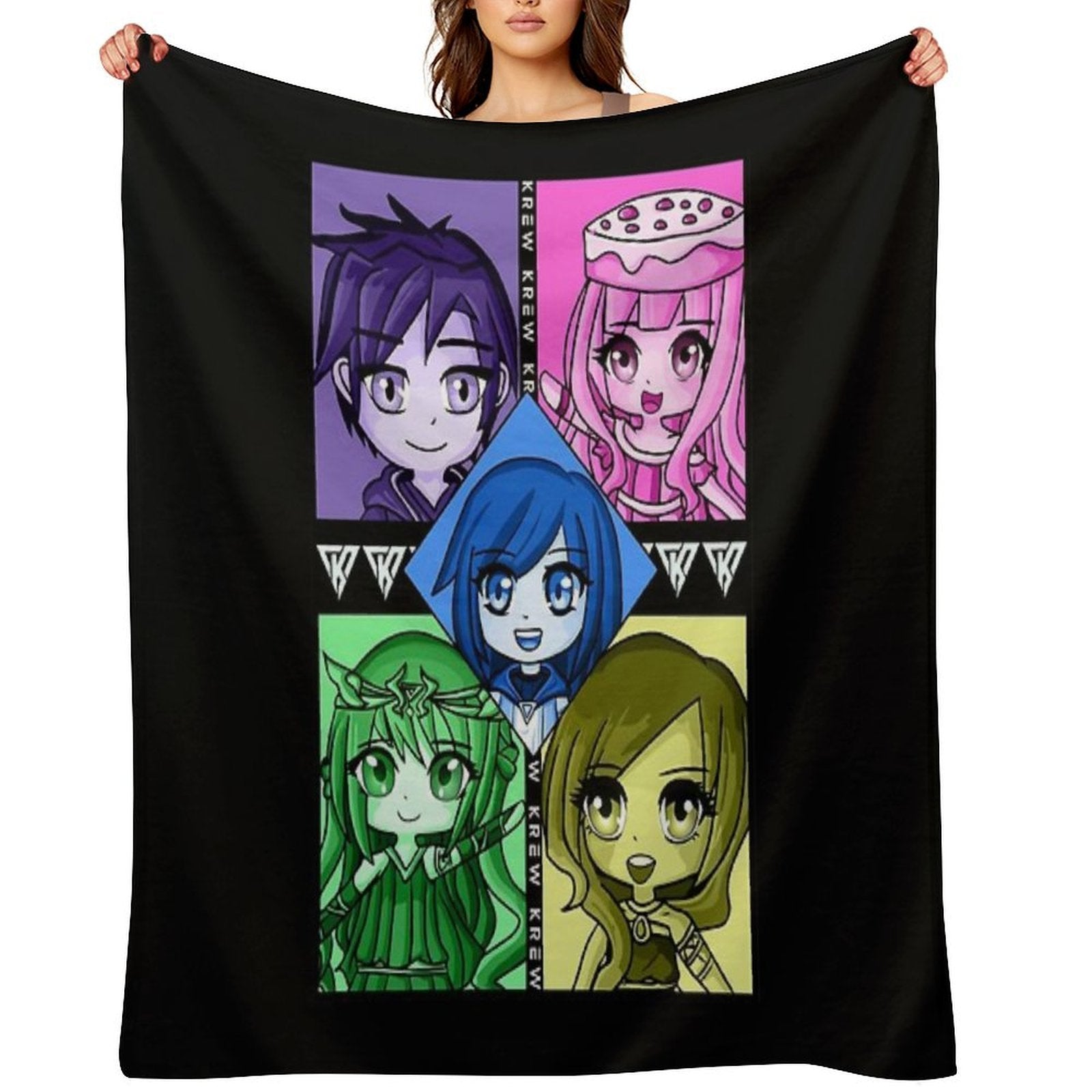 Aesthetic Funneh Krew Shrink-resistant Throw Blanket