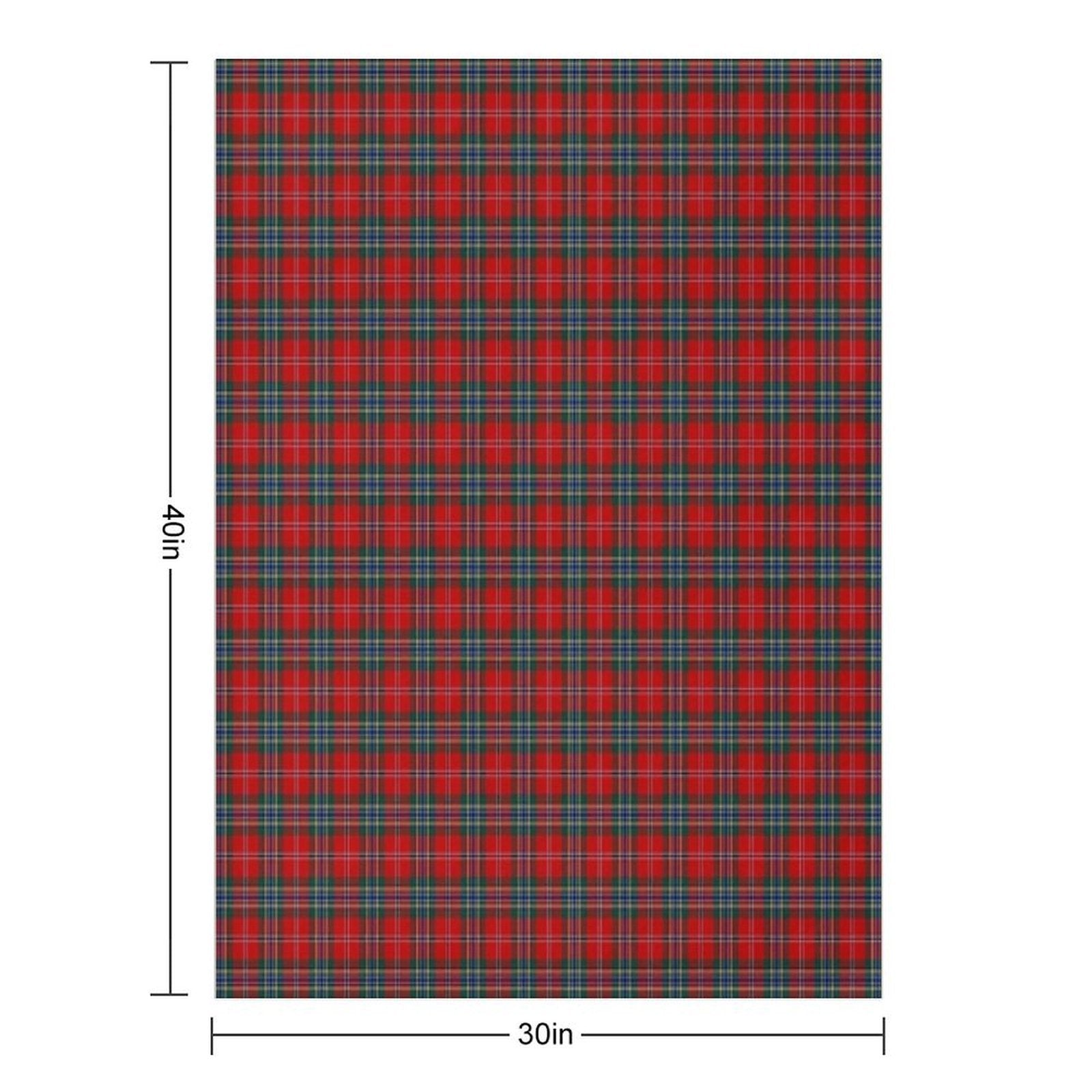Clan MacLean Tartan Quick-dry Throw Blanket