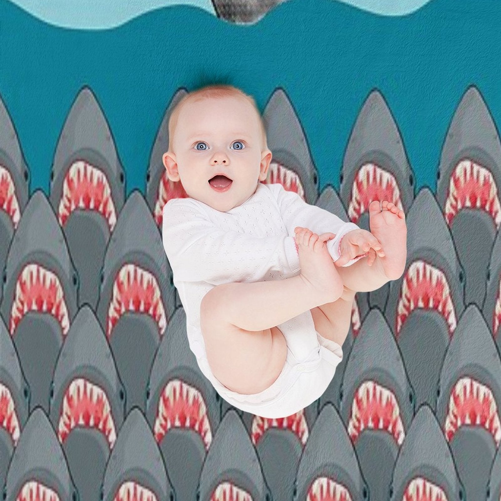 Jaws Movie Sharks Velvety-soft Throw Blanket