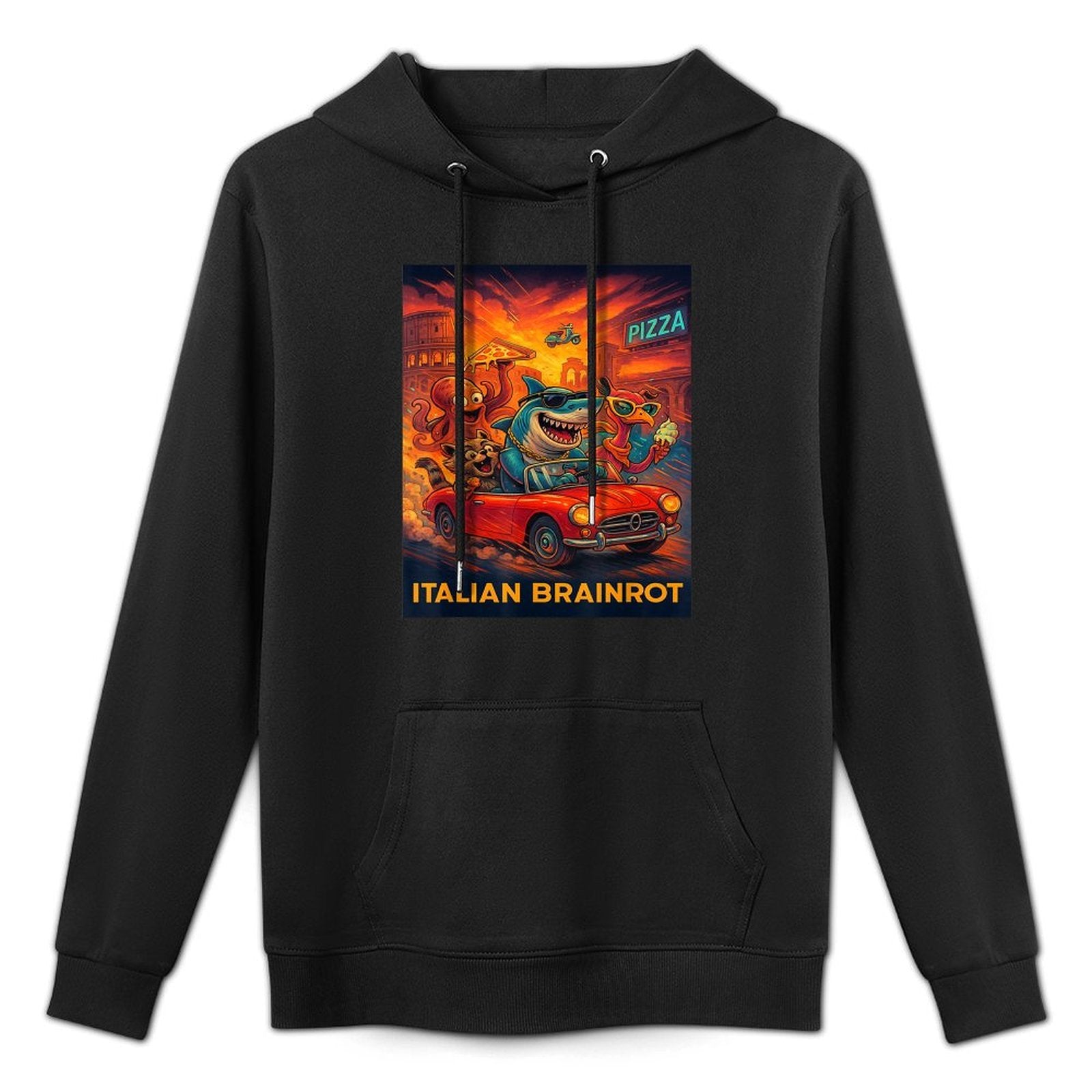 Italian Brainrot Trendy Viral Generated by AI Internet Meme Pilling-Resistant Hoodie
