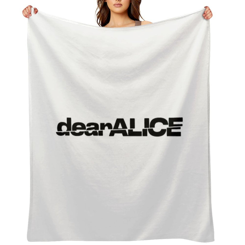 DearALICE Logo Travel-friendly Throw Blanket