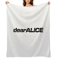 DearALICE Logo Travel-friendly Throw Blanket
