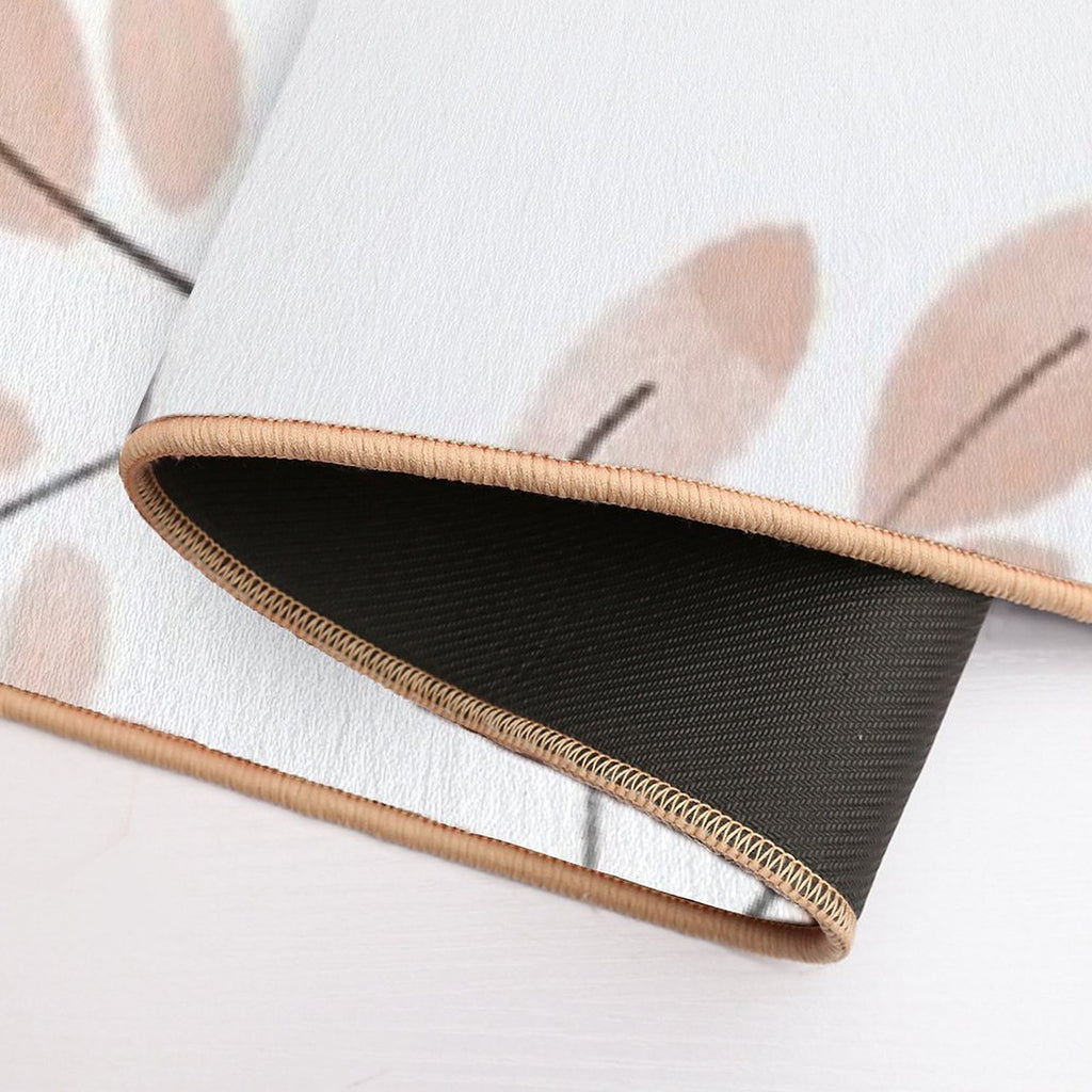 Peach Leaves  Eco-Friendly Bath Mat