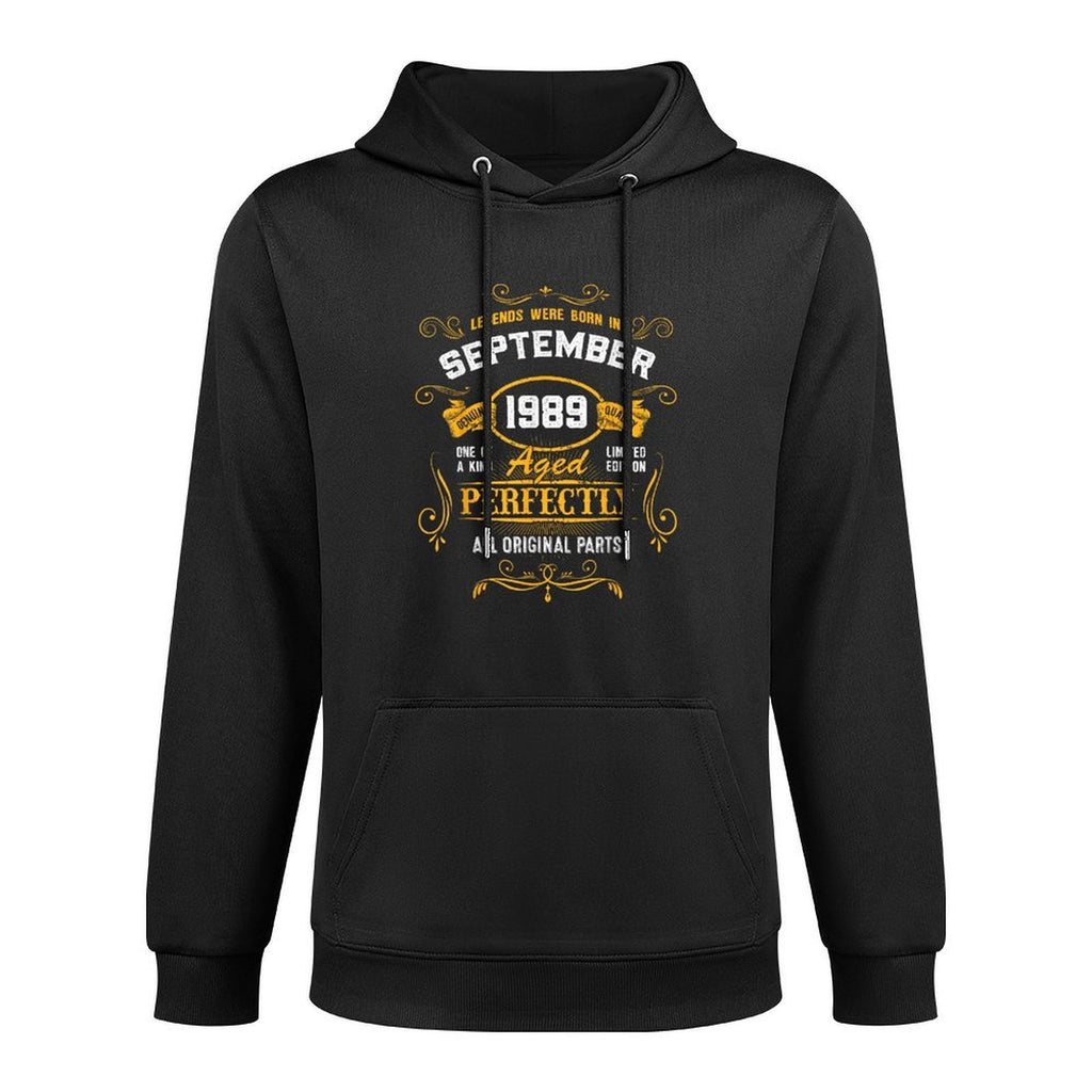 35 Years Old Awesome Since September 1989 35th Birthday Unisex Design Hoodie
