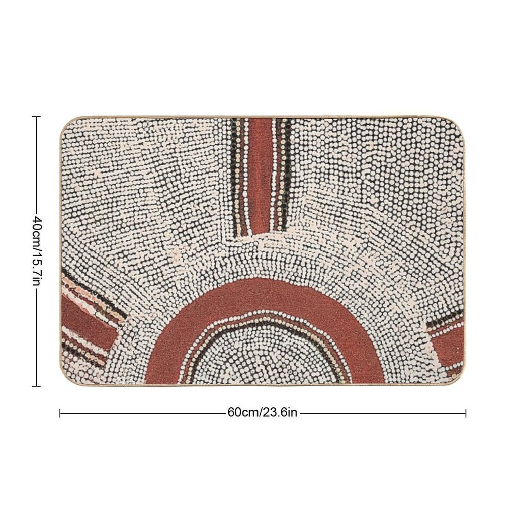 Awesome Aboriginal Dot Art  Stain-Proof Bath Mat