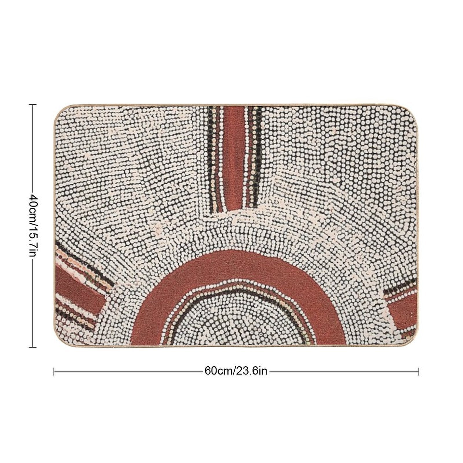 Awesome Aboriginal Dot Art  Stain-Proof Bath Mat