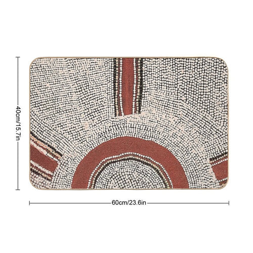 Awesome Aboriginal Dot Art  Stain-Proof Bath Mat