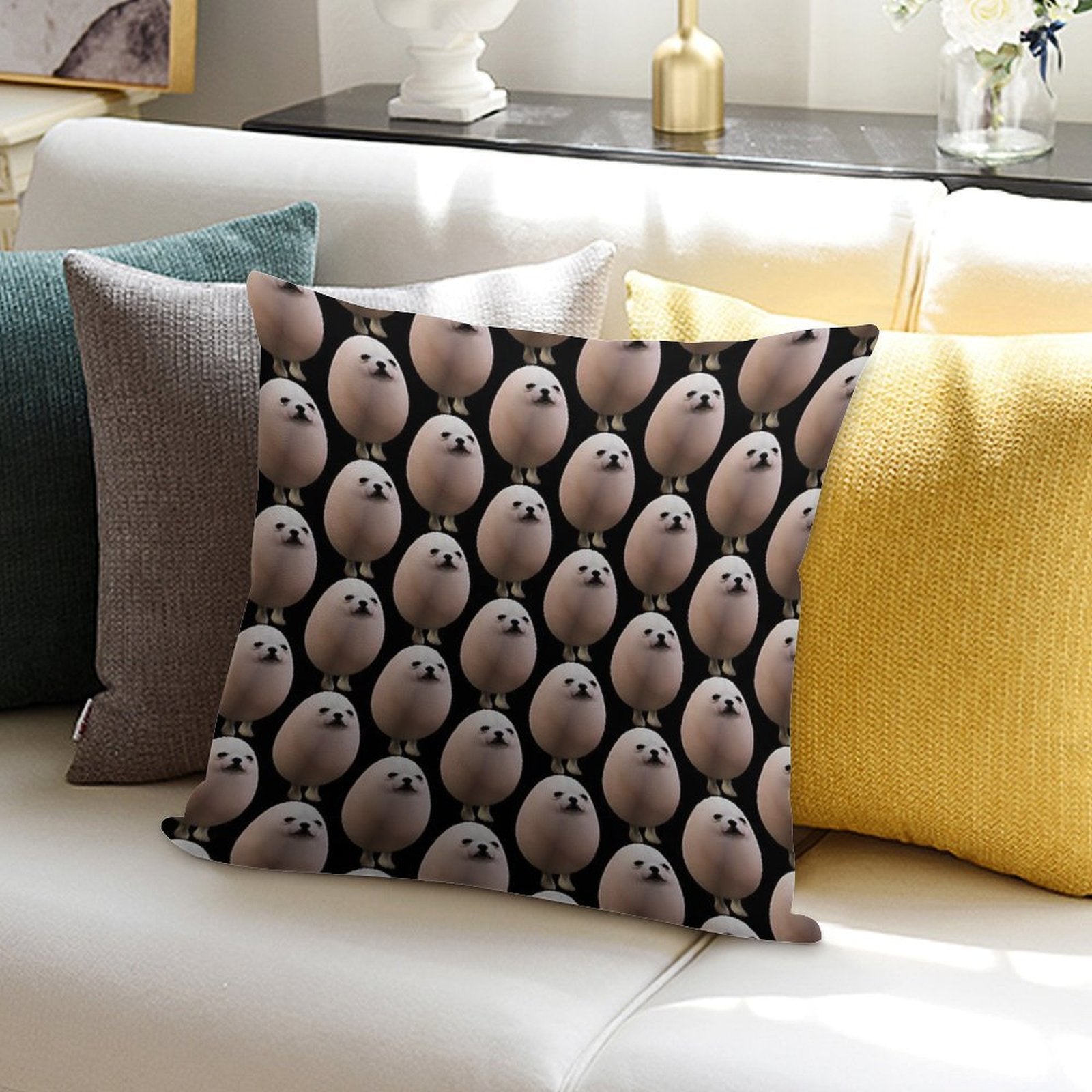 Eggdog Soft Reinforced Edging Throw Pillow