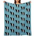 Belted Galloway Cow Plush Throw Blanket