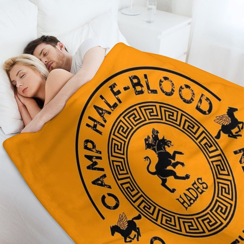 Cabin Thirteen - Hades - Percy Jackson - Camp Half-Blood Shrink-resistant Throw Blanket