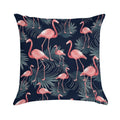 Summer Flamingo Palm Night Vibes #1 #tropical #decor #art Soft Washable Throw Pillow