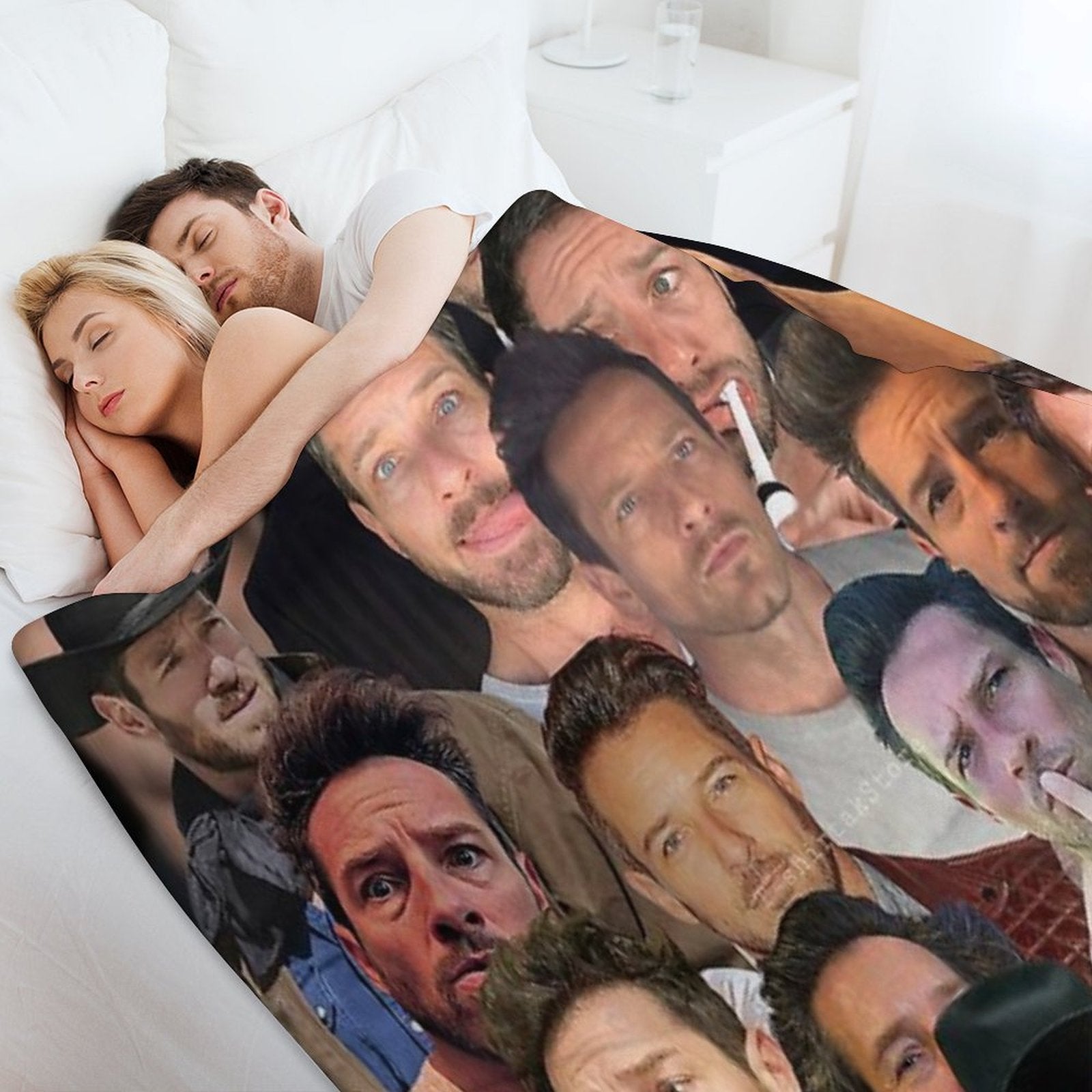 Ian Bohen Photo Collage Easy Care Throw Blanket
