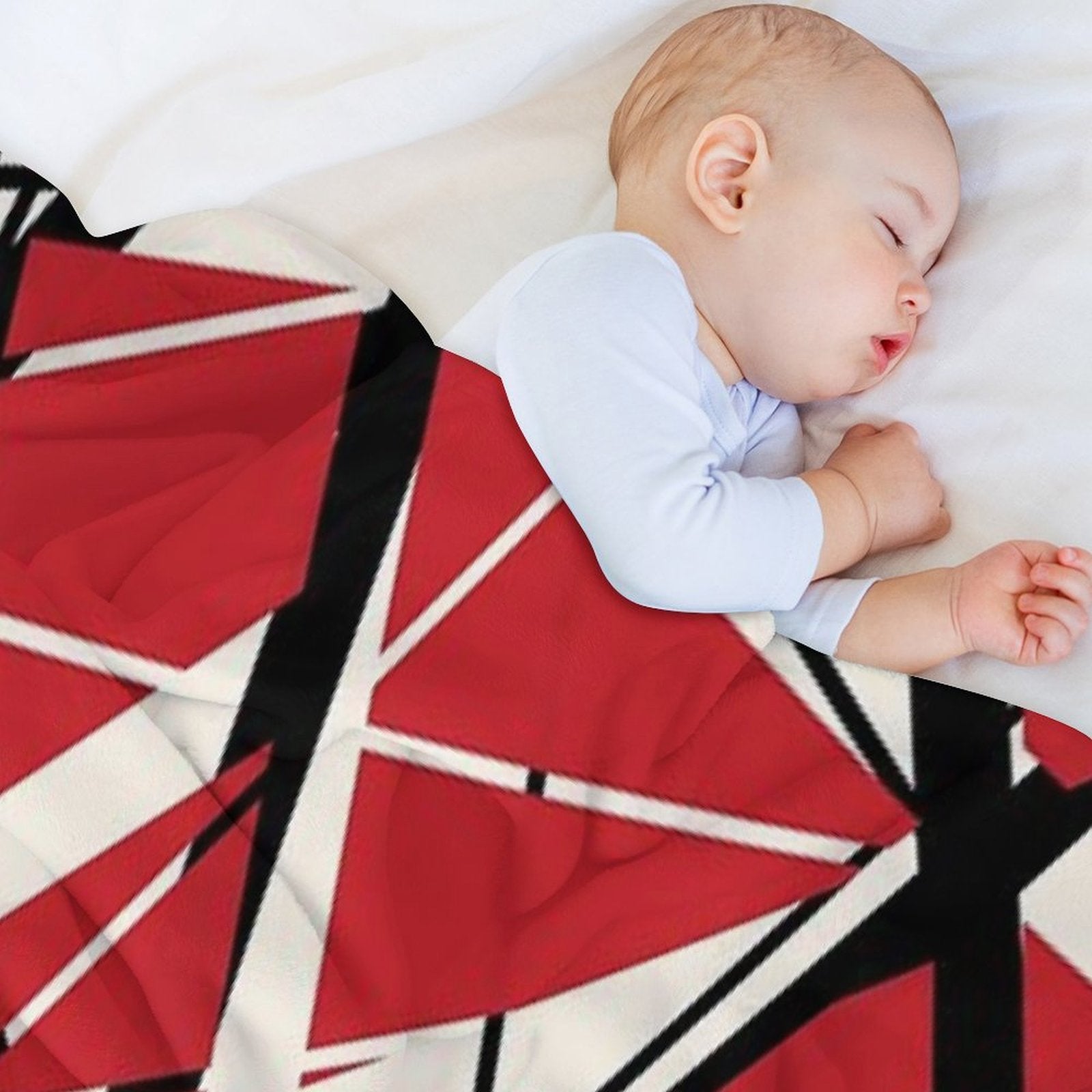 EVH Authentic Stripes Design (red) Sustainable Throw Blanket