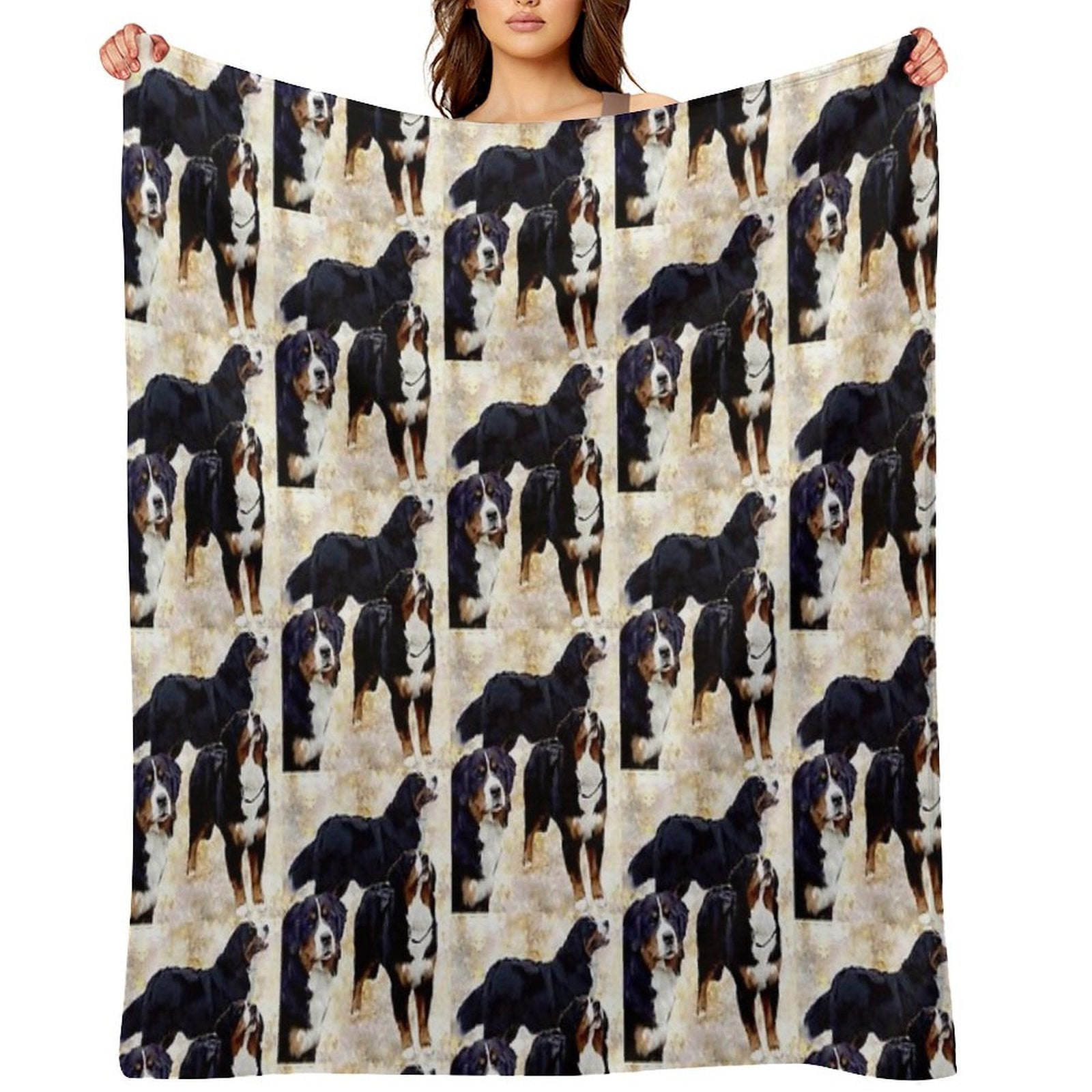 Bernese Mountain Dog Shrink-resistant Throw Blanket