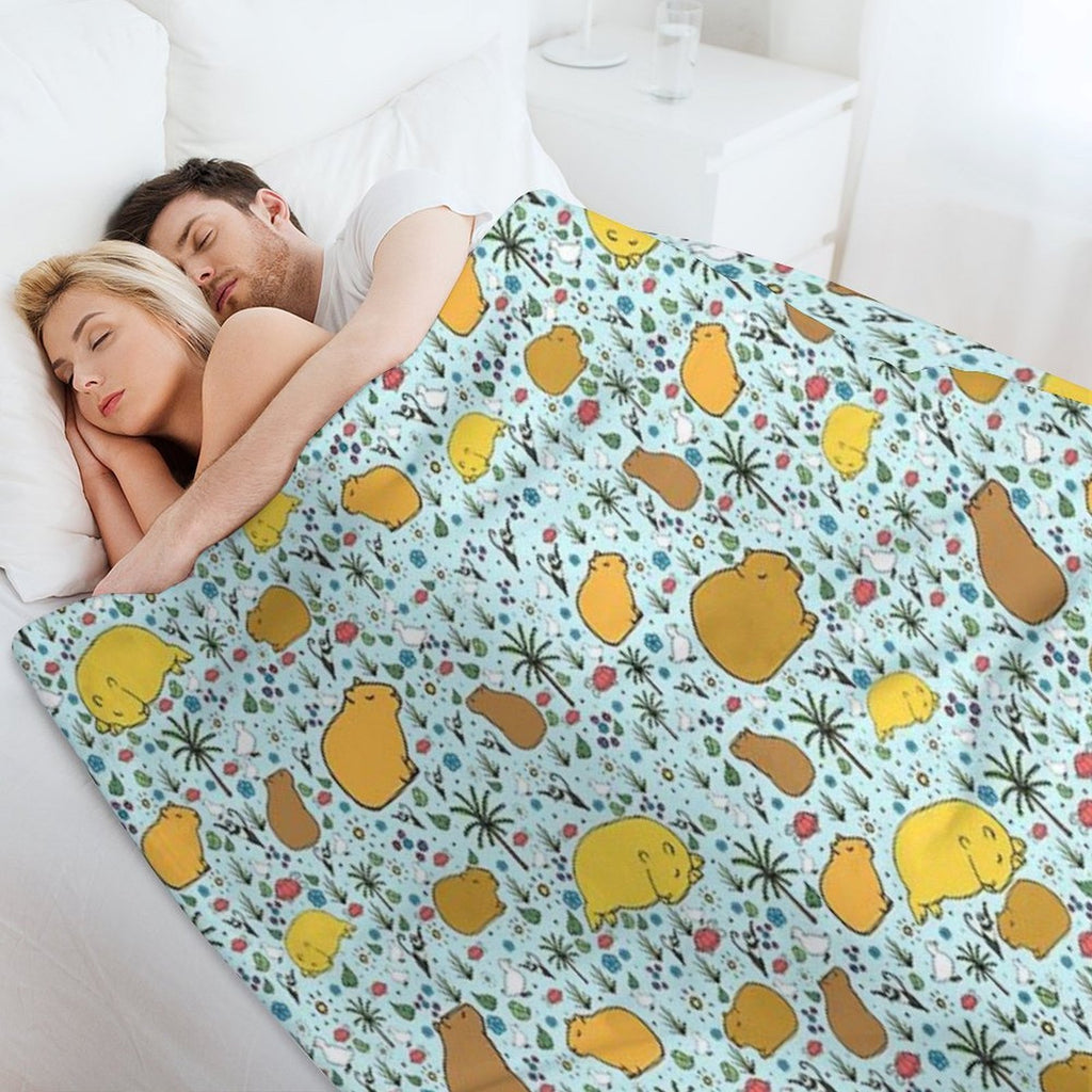 Capybaras All-season Throw Blanket