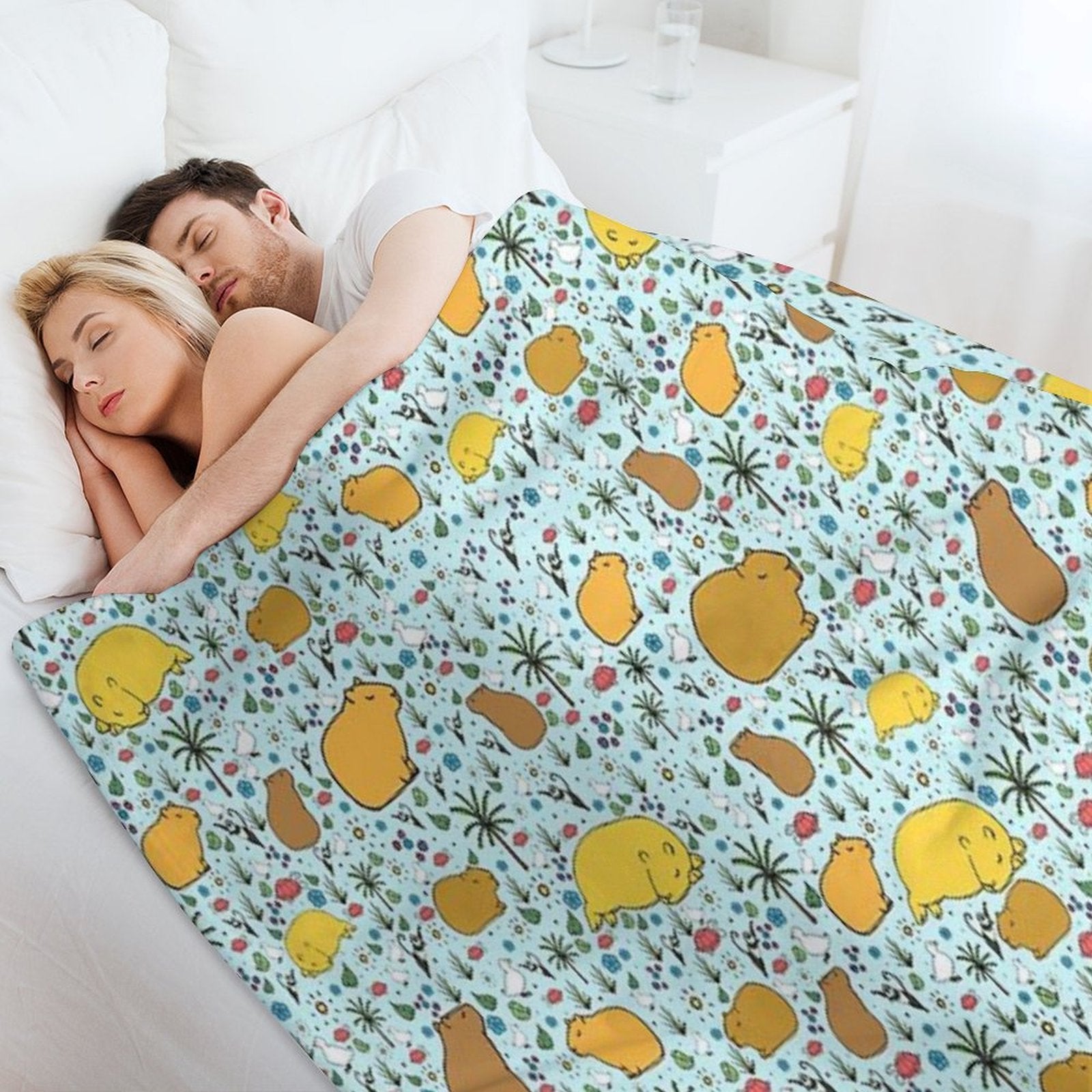Capybaras All-season Throw Blanket