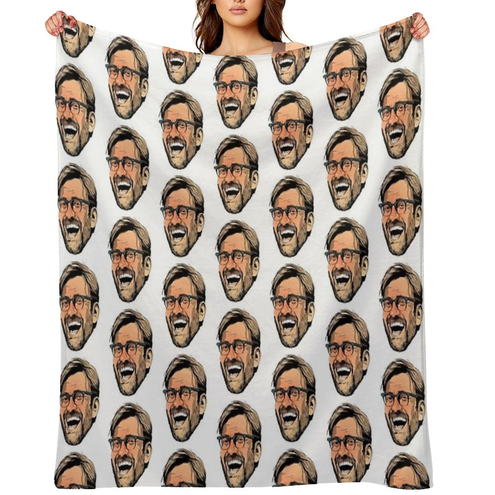Delirious Klopp Machine-washable Throw Blanket