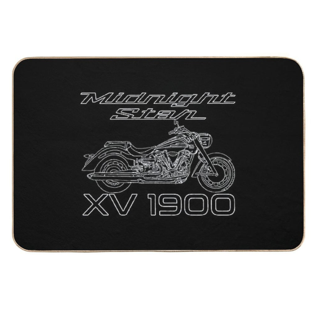 Midnight Star XV 1900 Bike  Dirt-Trapping Bath Mat
