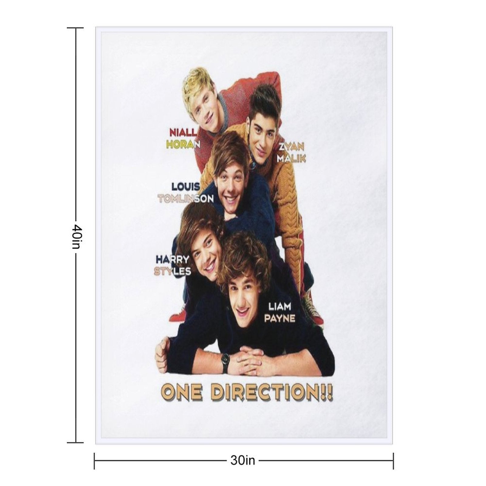 One Direction Unite!!! Gift-ready Throw Blanket