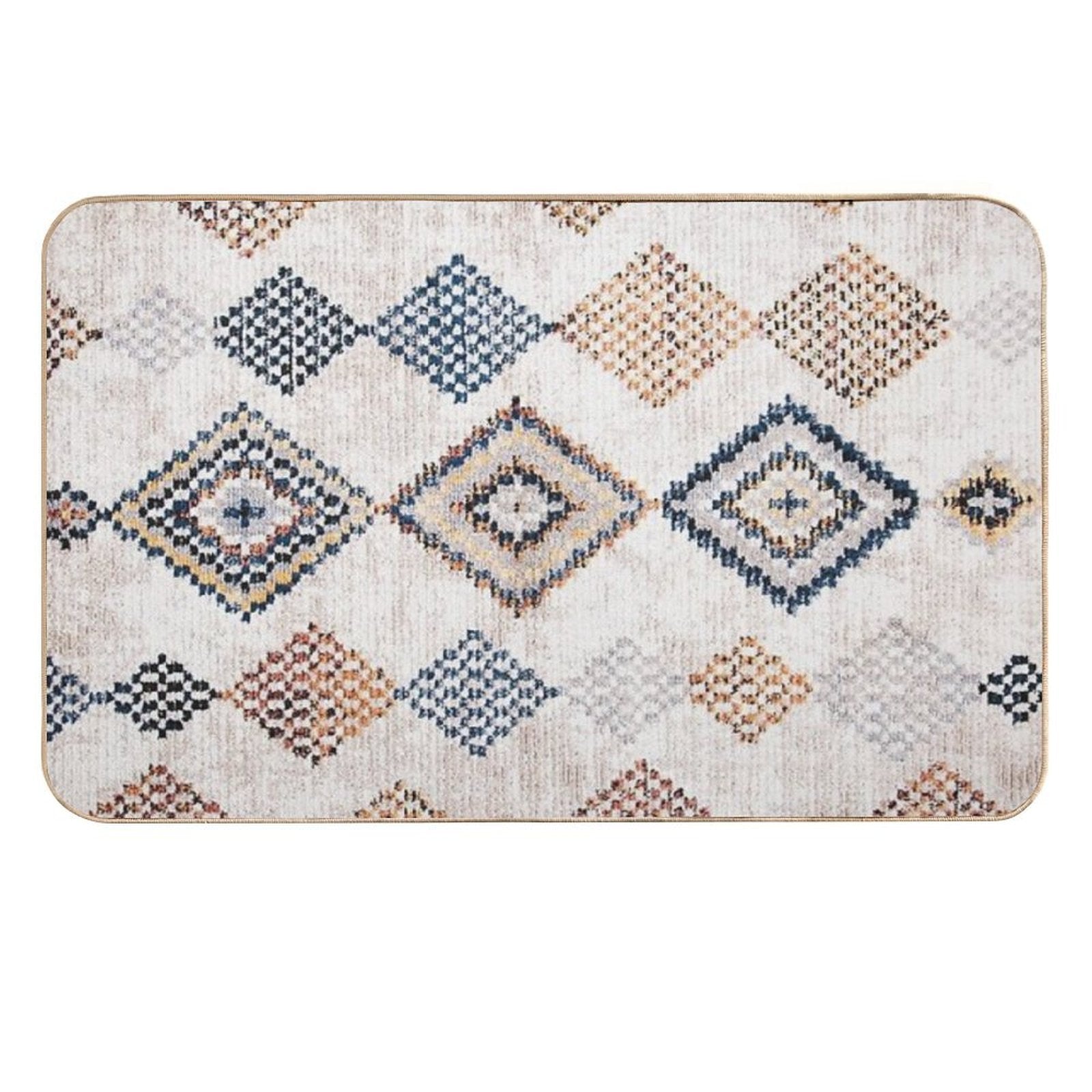 Moroccan Berber Rug Artwork  Eco-Friendly Bath Mat