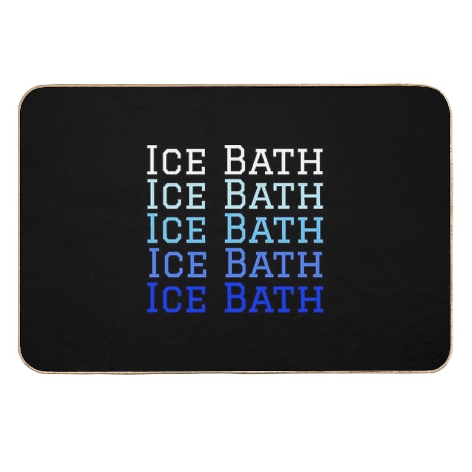 Ice Bath Repeat - Cold Therapy - Wild Swimming Tees  High-Traffic Bath Mat