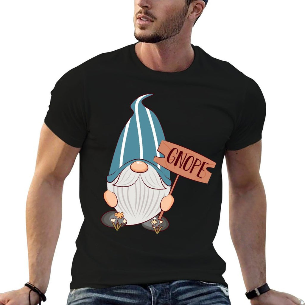 Cool Gnope, Tomte Garden Gnome Funny Scandinavian Nope  Affordable Price T-Shirt