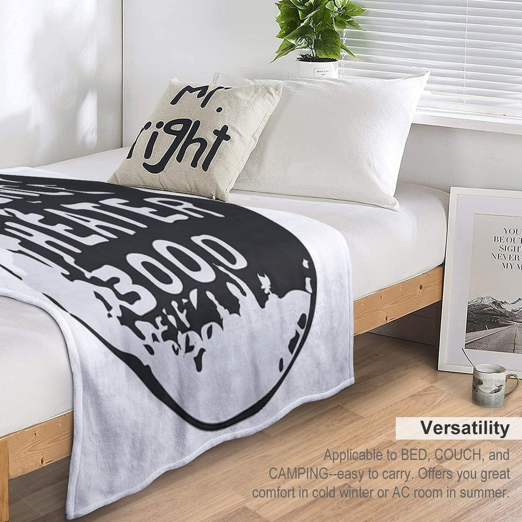 MST3K Silhouette Within Globe Velvety-soft Throw Blanket