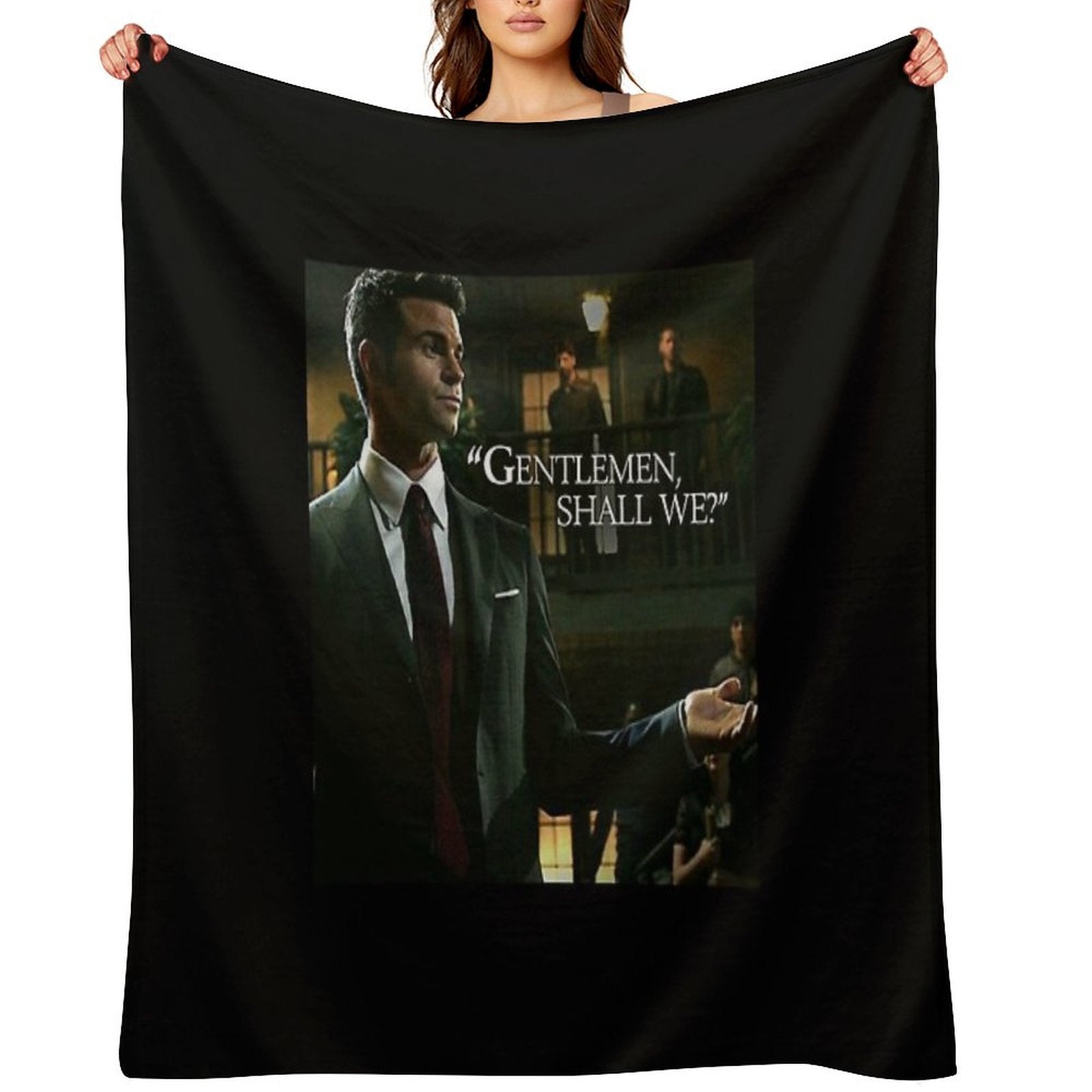 Elijah Gentlemen Shall We Velvety-soft Throw Blanket