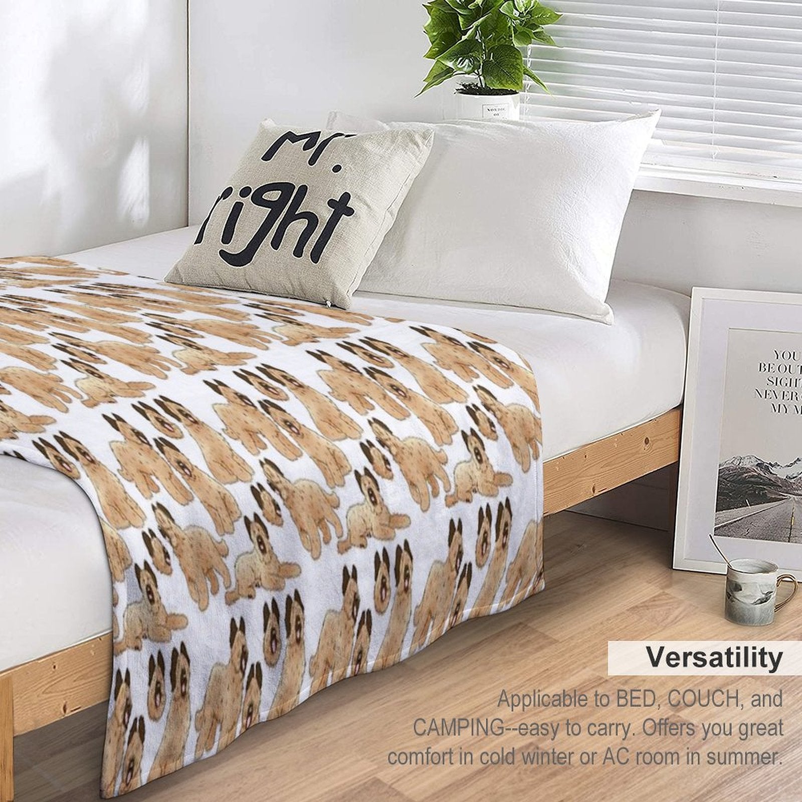 Briard Dog Pattern Durable Throw Blanket