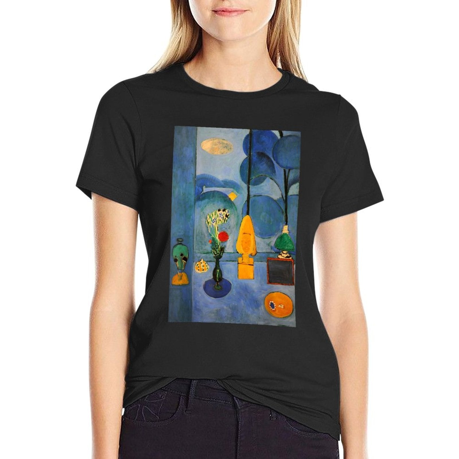 Matisse -- The Blue Window  Summer-ready Fabric T-Shirt