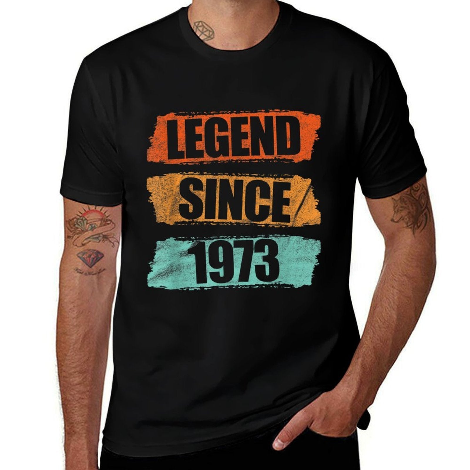 50 Years Old Legend Since 1973 50th Birthday  Moisture-wicking T-Shirt