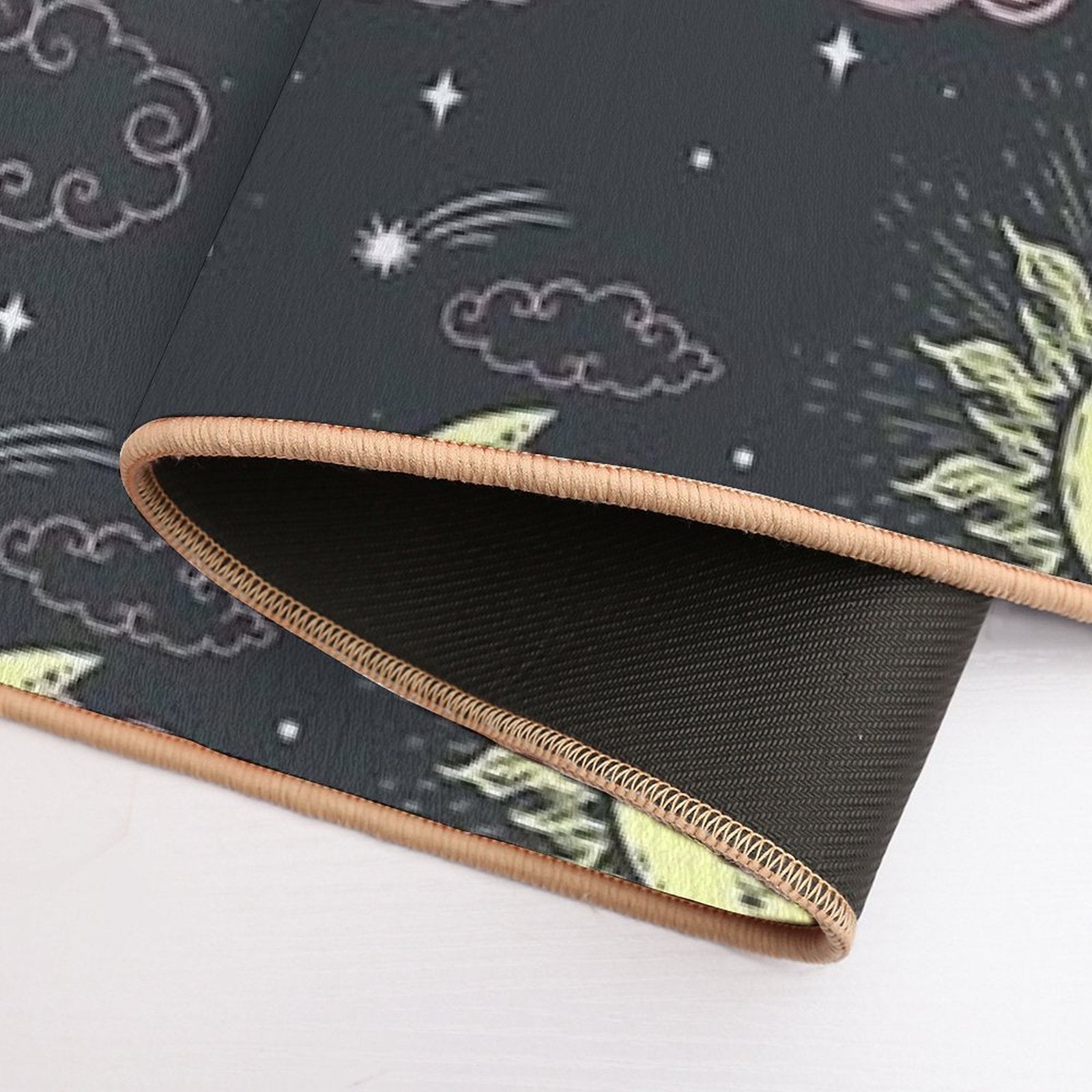 Stars And Moon Pattern  Absorbent Bath Mat