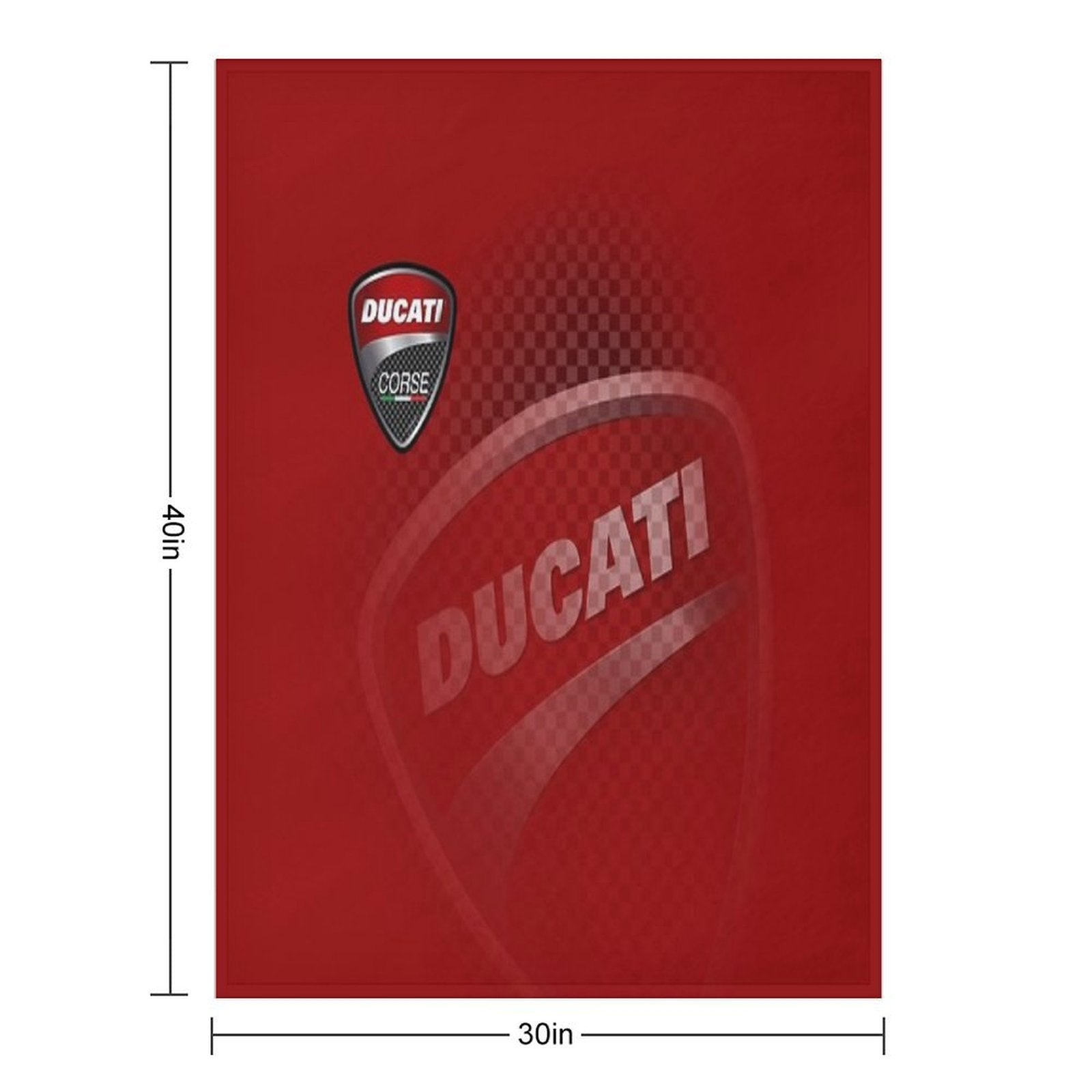 Ducati Design Concept Velvety-soft Throw Blanket