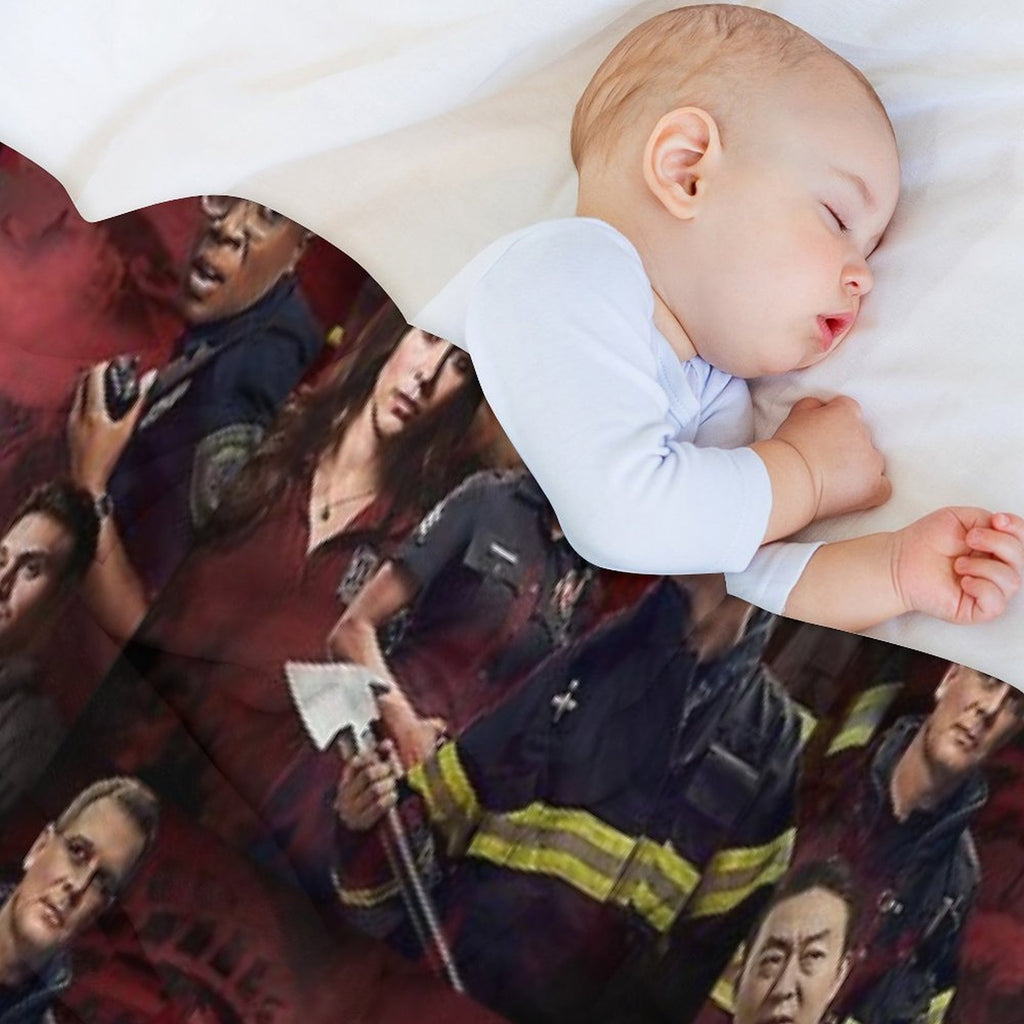9-1-1 - Red Glare Shrink-resistant Throw Blanket