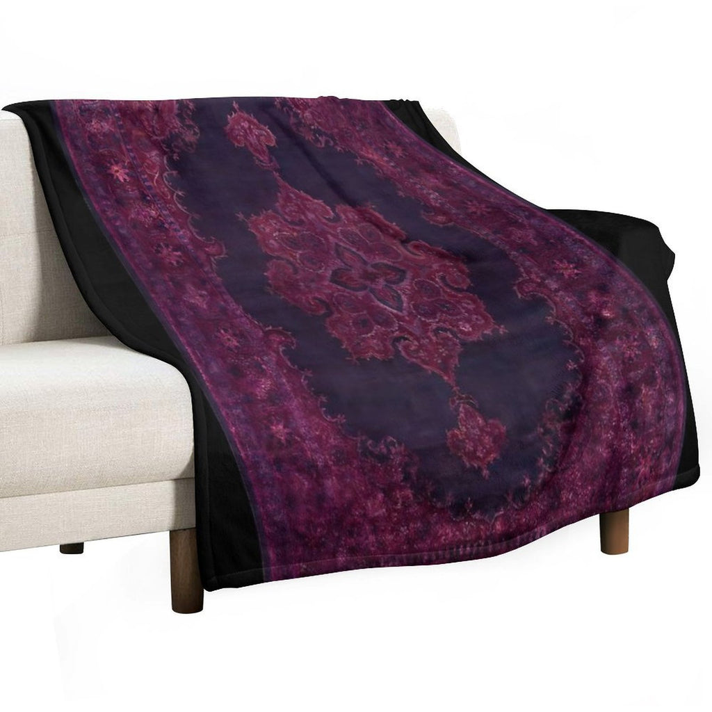 Oriental Rug Comfort Throw Blanket