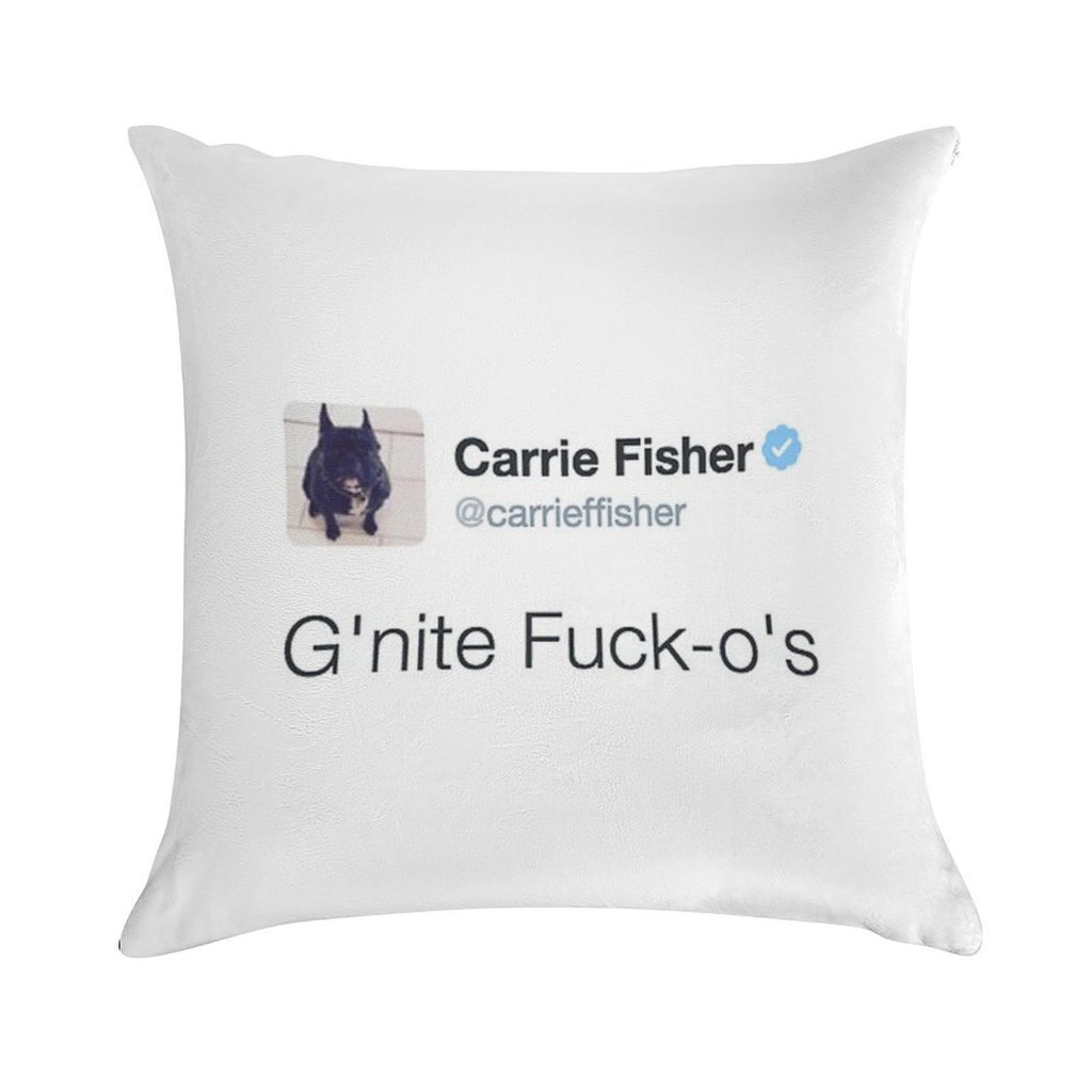 Carrie Fisher Tweets Soft Style Accent Throw Pillow