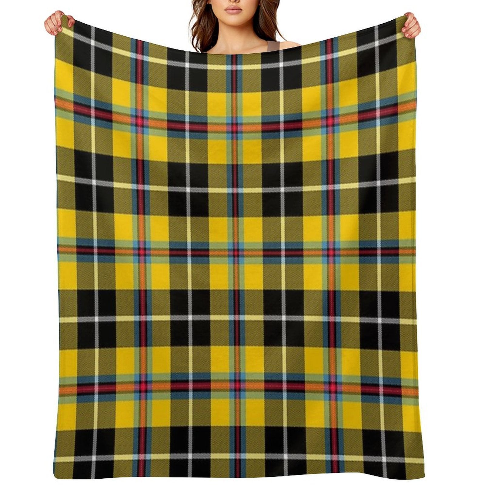 Cornish Tartan Easy Care Throw Blanket