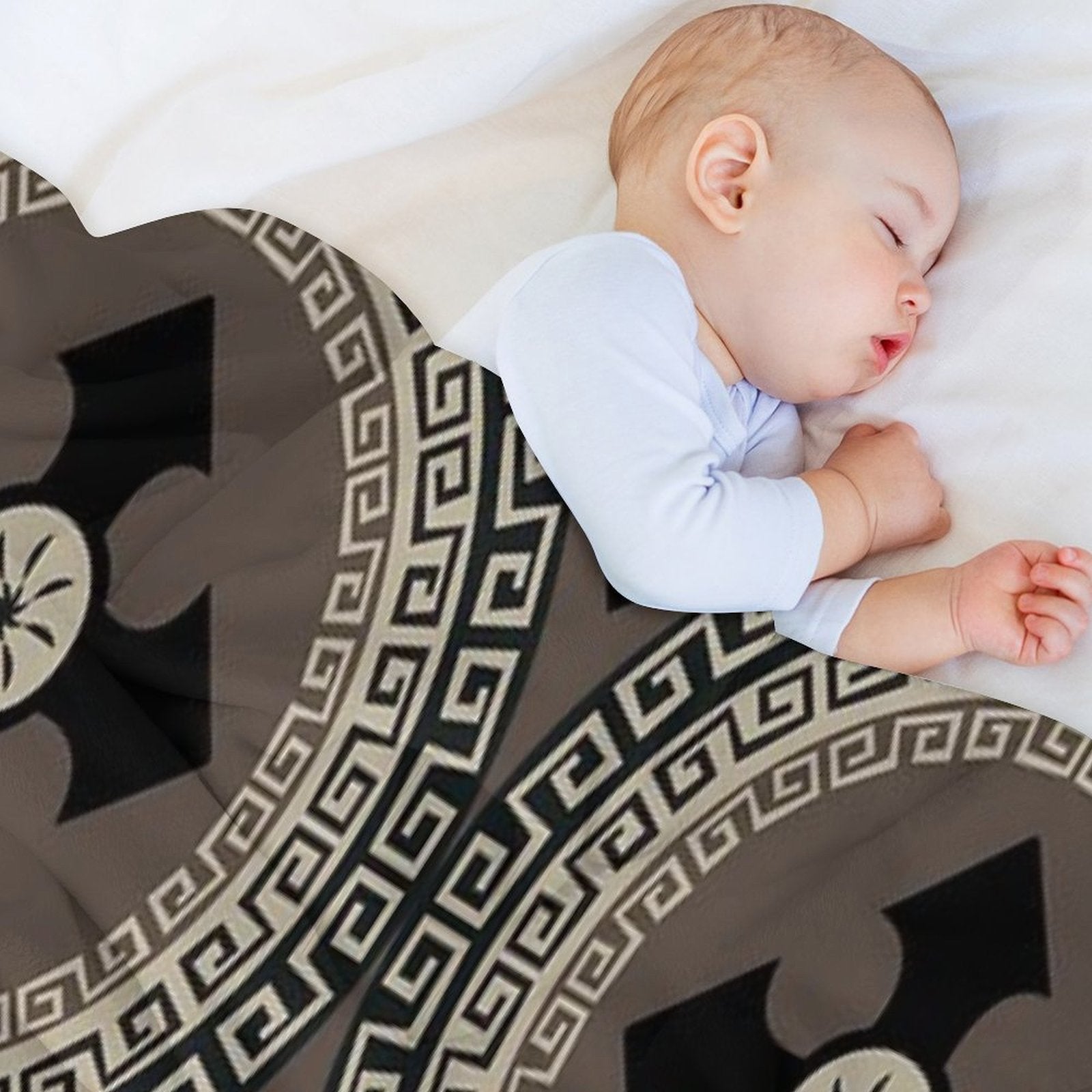 Abstract Cute Circles Illustration Pattern Compact Throw Blanket