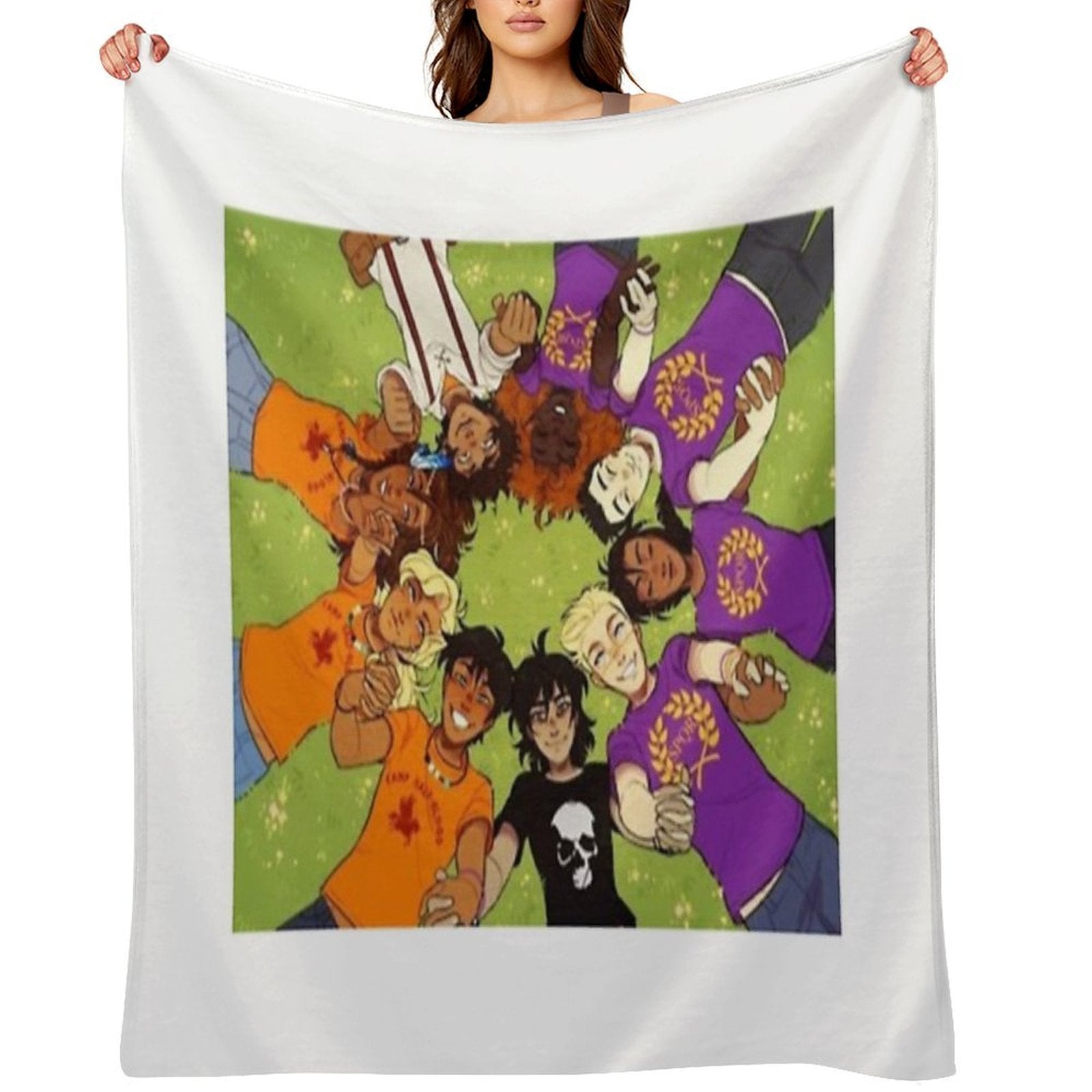Heroes Of Olympus Wrinkle-free Throw Blanket