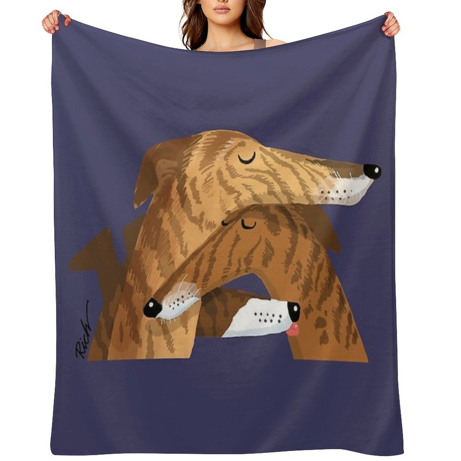 Brindle-ish Allsorts Shrink-resistant Throw Blanket